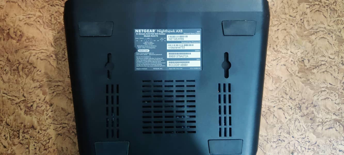 WiFi Router NETGEAR NIGHTHAWK AX8 8-Stream AX 5700 5
