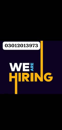 Staff required online marketing and office management.