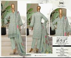 Summer collection branded  PAK FABRICS suit 3pcs lawn suit
