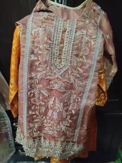 stitched 3 piece dress