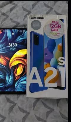 samsung a21s 4 128 with box 10by10  just panel change