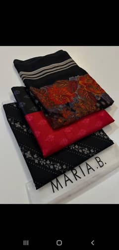 Maria. B hit artical 3pc premium lawn suit