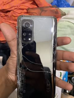 Mi 10t for sale back broken condition 9/10 of screen and side