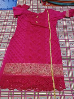 2 dresses hot pink n yellow