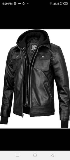 Leather jacket for adult