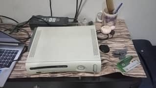 XBOX 360 WITH 2 ORIGINAL CONTROLLERS