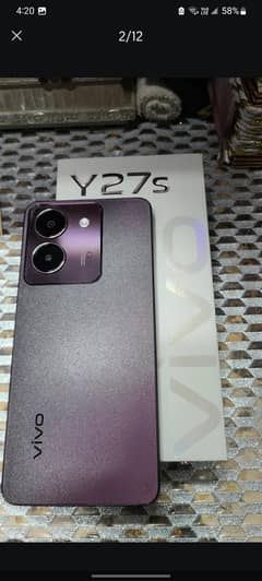 Vivo y27s 8+8/128gb like brand new