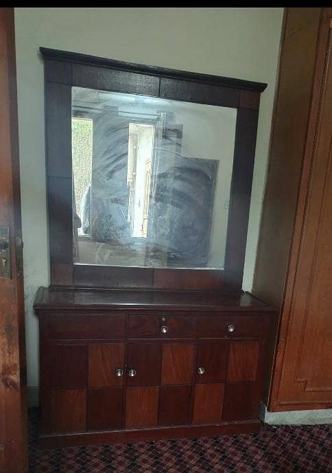 bed, side tables, and dressing table 1