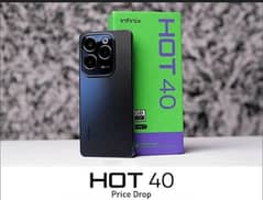 infinix hot 40 mobile ram 8+8 =16 gb,rom 128 gb full packing nice colr