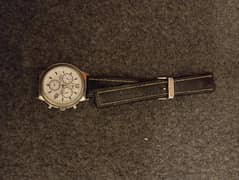 Timex chronograph with a white dial