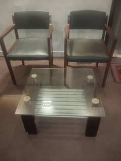Wood chairs with Table