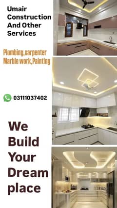 Umair construction  phone no:03111037402