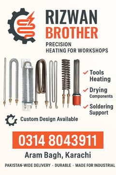 Industrial Electric Heaters – Custom Made | Rizwan Brother | Karachi