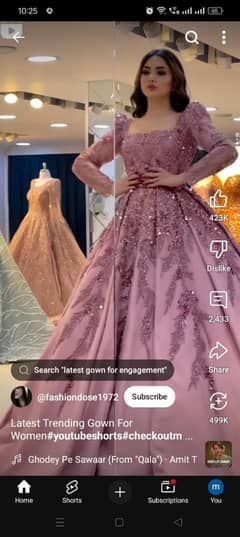 Maxi long tail gown