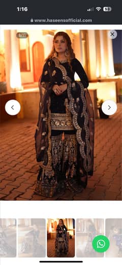 Haseen's article for sale. Only one time worn for 2 hours