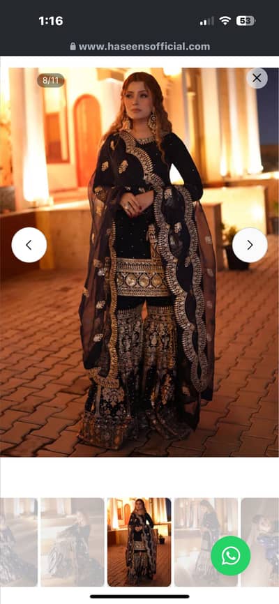 Haseen's article for sale. Only one time worn for 2 hours