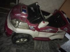 kids Car two wheel damage and battery fault