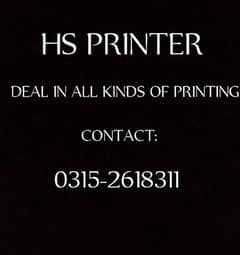 ALL KIND OF PRINTING & WALLPAPERS