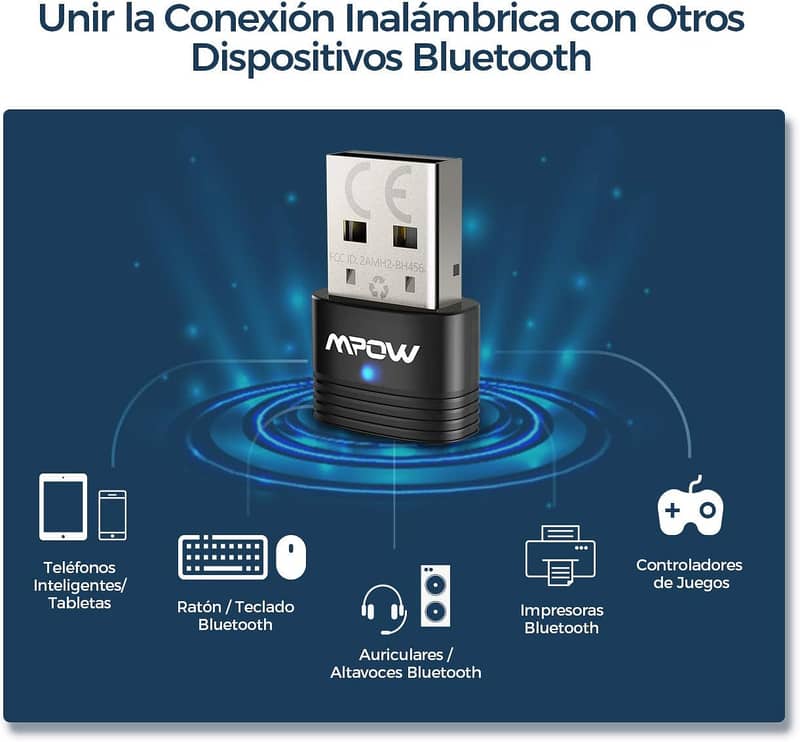 Wireless Bluetooth Audio Adapter with Aux Output, 3.5 mm, Built-in Mi 8