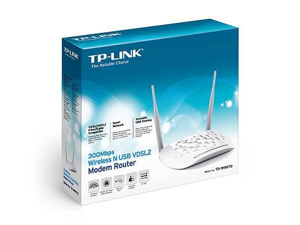 Tplink adsl modem+router , model:TD-W8968 and TD-W9970 0
