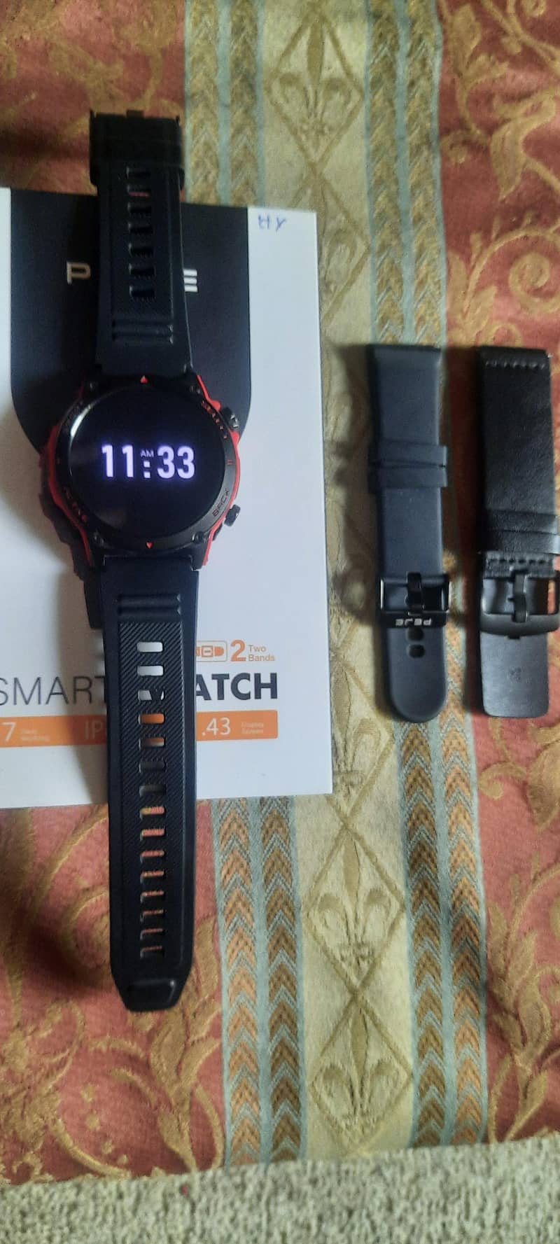 smart watch Amoled screen 7 days battery timing new condition 3