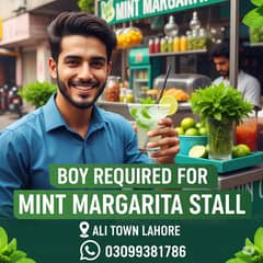 Required Boy for mint margarita stall in Ali town Lahore
