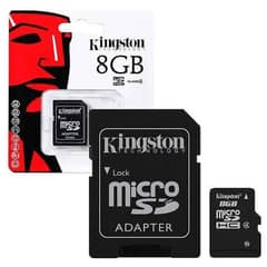 Memory card 8gb Kingston company slightly used