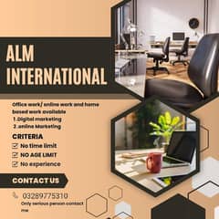 Student, male and female staff required for office job