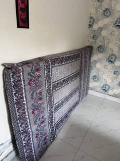 BRANDED Single Bed Mattress with braided Proper Sheet