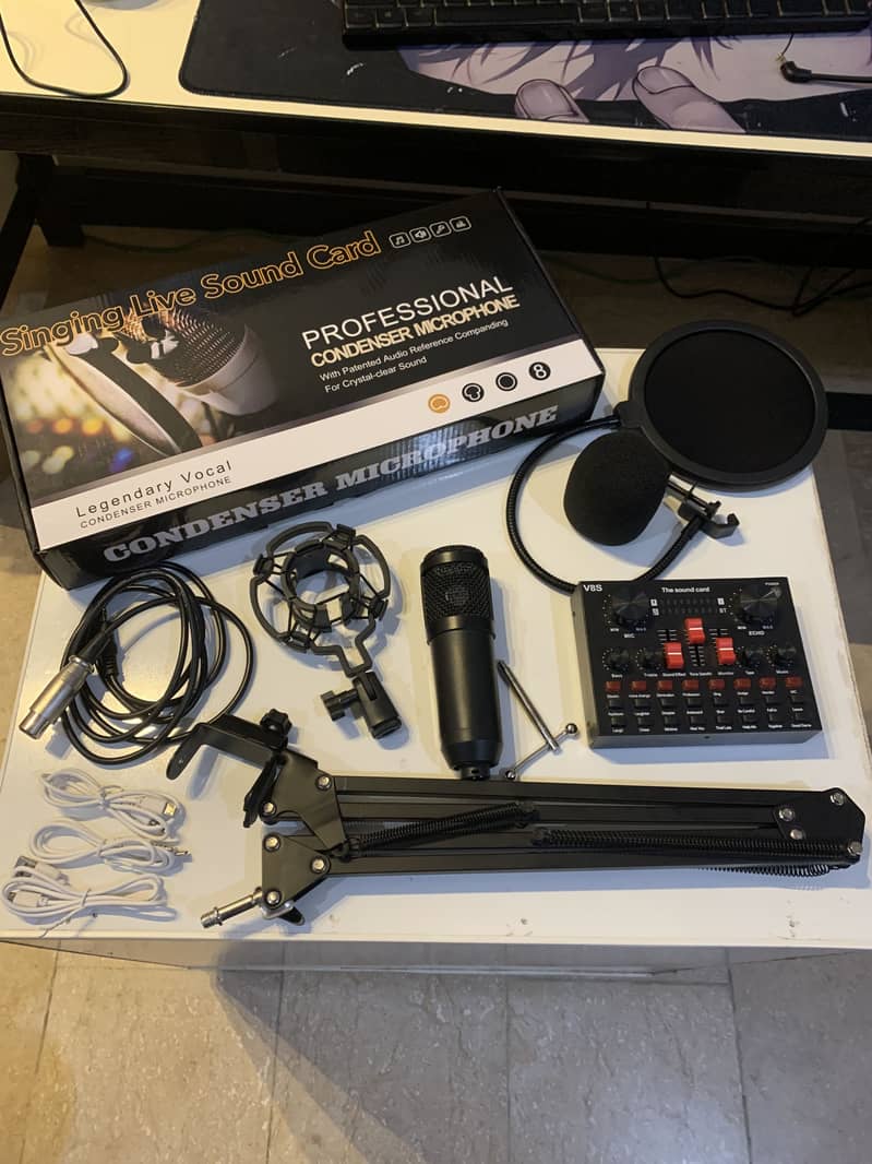 Condensor Microphone with V8 sound card 0