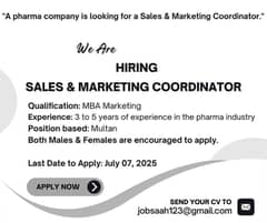 Sales And Marketing Coordinator