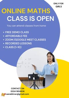Online maths teacher