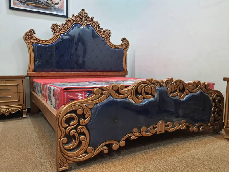 Carving bed set New Not used cinyoti style without mattris (call me) 0
