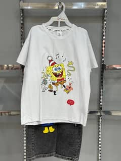 Boys Cartoon T-Shirt Set Summer Outfit for Boys Kids Trendy Clothes