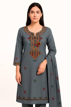 latest Pakistani suits for women designer cotton collection
