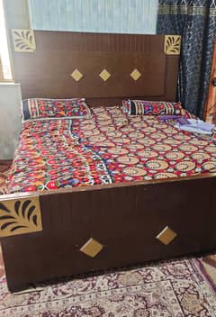 Double Bed with spring Mattress