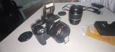 Canon 1300D 50mm lens 18-55 lens  32 GB Memory Card Bag Charger