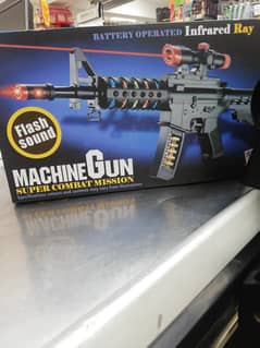 Toy machine gun with flash light & realistic sound - action toy kids