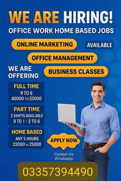 URGENT JOBS AVAILABLE FOR BOTH MALE AND FEMALE