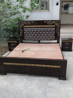 wooden bed king size