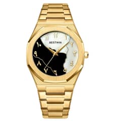 Bestwin 812BK Famous Brand Latest Style Stainless Steel Quartz Numeral