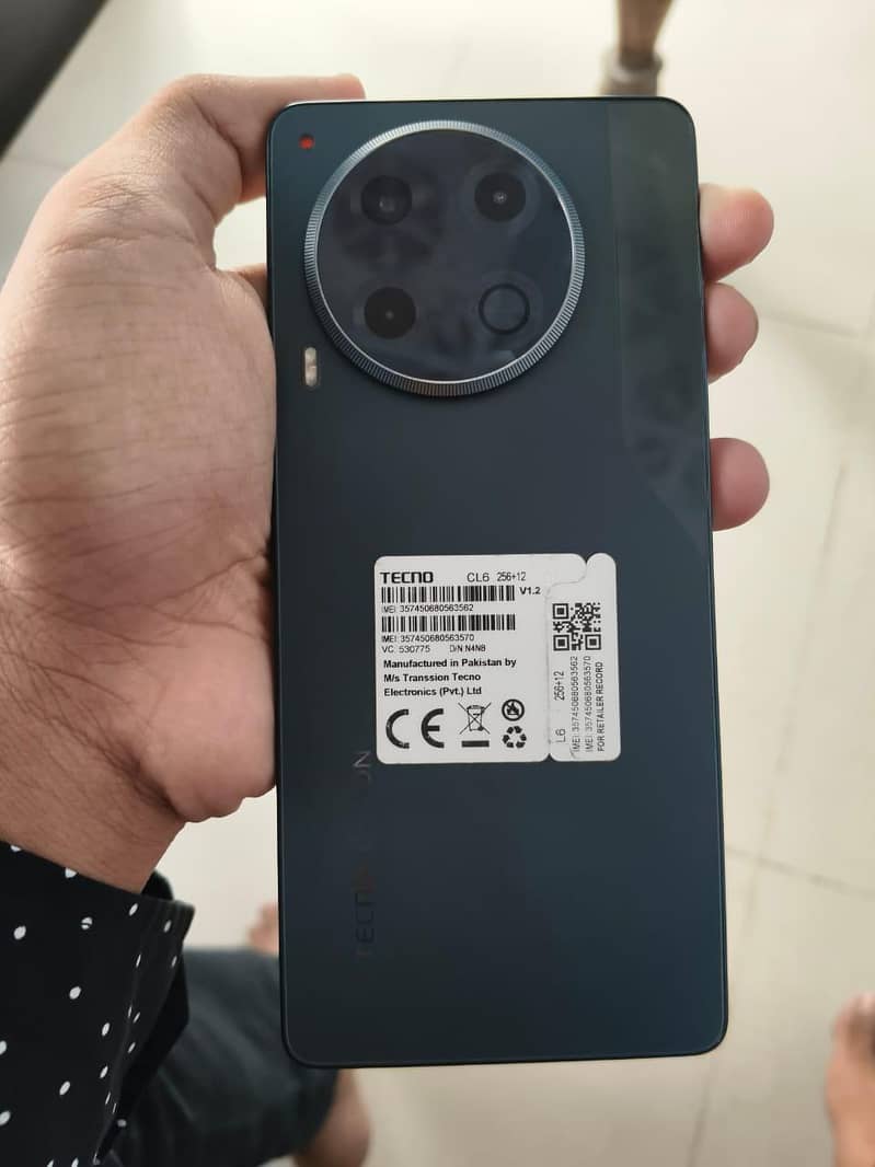 Tecno cammon 30 12+12 Ram 256GB Just open Box 10/10 condition 0