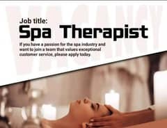 Required Female Therapist for spa