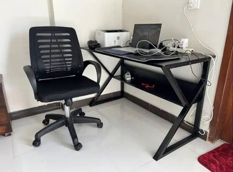 Computer table- Workstation table - K shape table 1