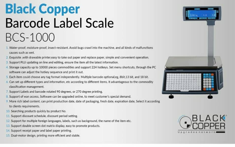 Barcode Scales I Efficient Billing I Accurate Weight In One Device 1
