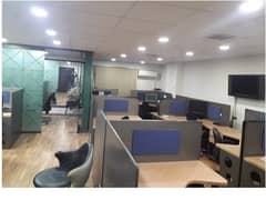 850 Square Feet Fully Furnished Commercial New Corporate OFFICE FOR RENT GULBERG 3
