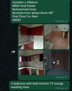 Allama Iqbal Town 5 Marla Upper Portion For Rent