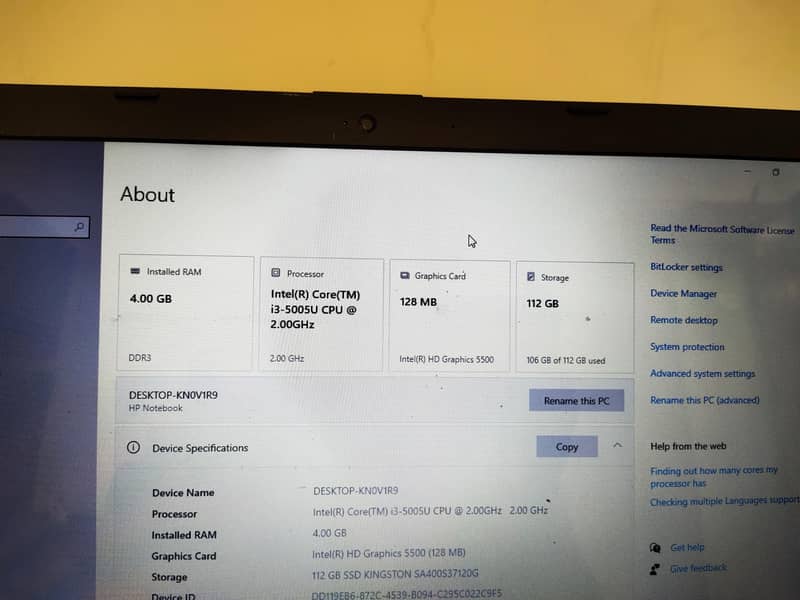 Hp Notebook core i3 5th generation 1