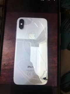 iPhone X non pta  battery health 70% 64 GB back glass broke
