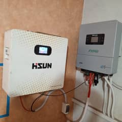 Solax Hybrid 6kW Inverter + Hisun 100Ah Lithium Battery
